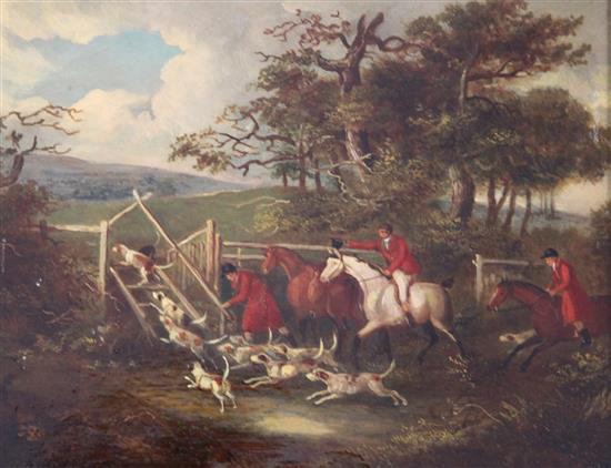 Dean Wolstenholme Jnr (1798-1882) Hunting scenes 8 x 10in.